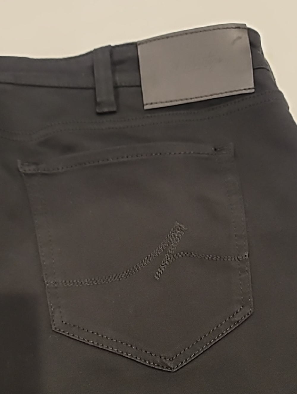 34 Heritage Black Cotton Jeans Mid Rise Straight Stretch 40 - Picture 8 of 12